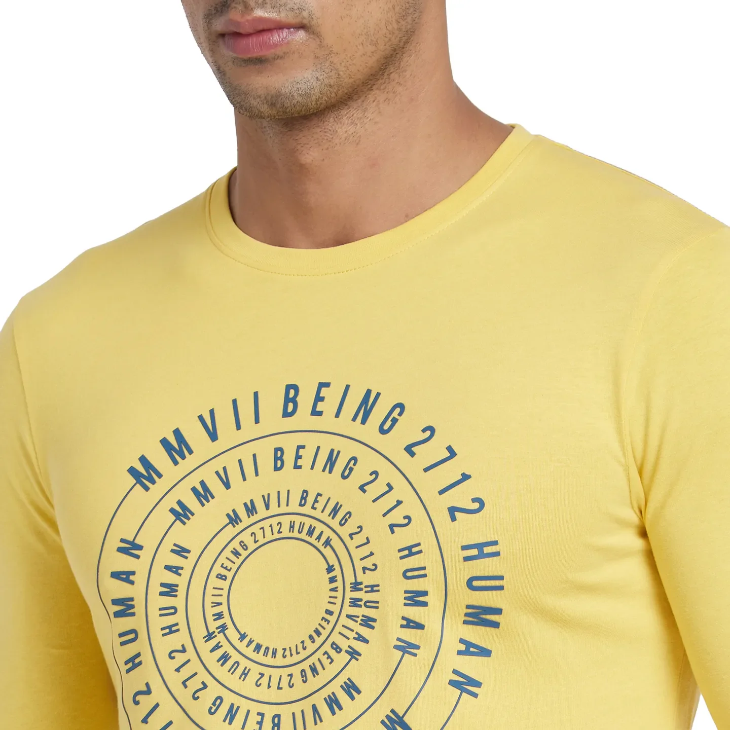Purple Regular Fit Men's Long Sleeves T-Shirt by Being Human Clothing - Image 4