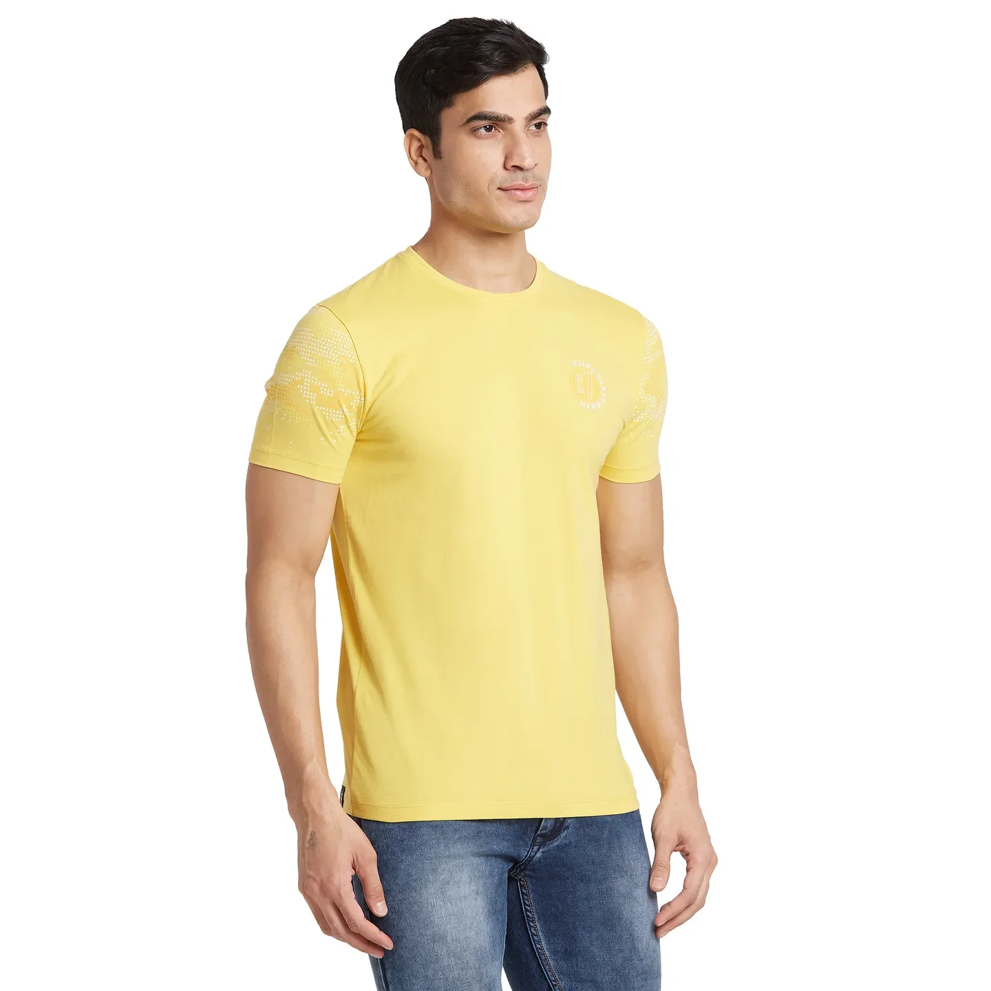 Purple Regular Fit Men's Short Sleeves T-Shirt by Being Human Clothing - Image 2