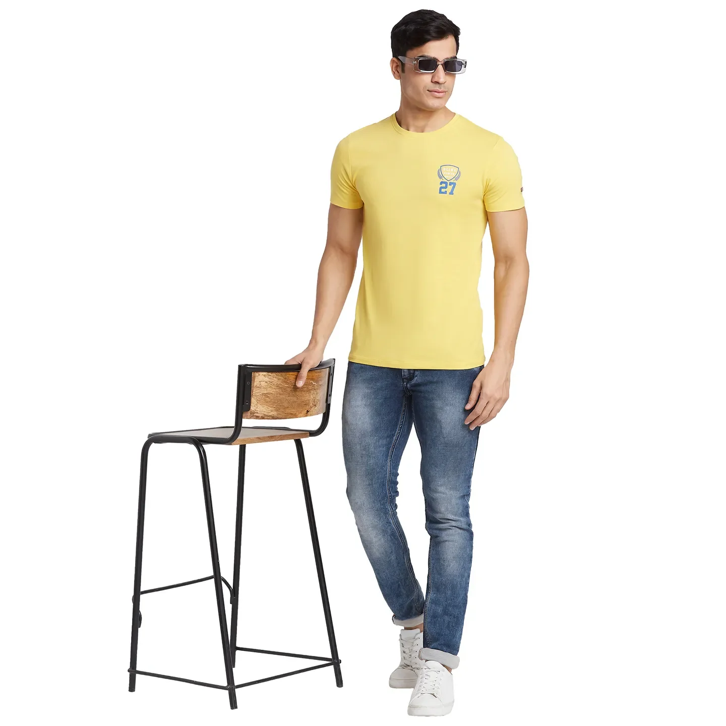 Purple Regular Fit Men's Short Sleeves T-Shirt by Being Human Clothing - Image 6