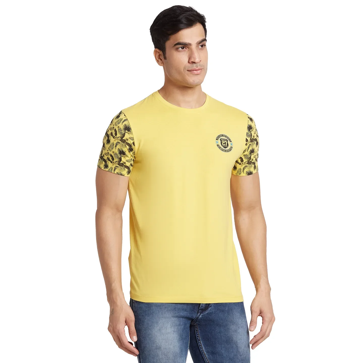 Purple Regular Fit Men's Short Sleeves T-Shirt by Being Human Clothing - Image 2
