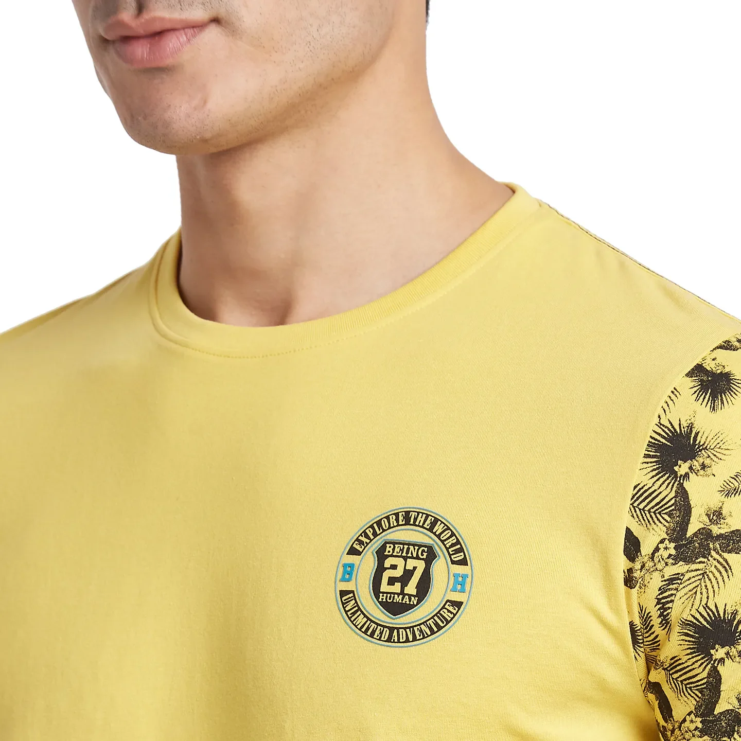 Purple Regular Fit Men's Short Sleeves T-Shirt by Being Human Clothing - Image 4