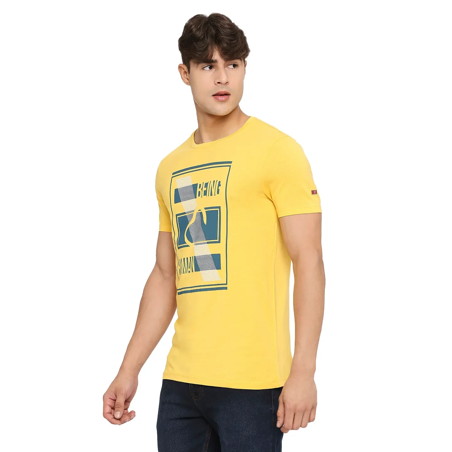 Purple Regular Fit Men's Short Sleeves T-Shirt by Being Human Clothing - Image 2