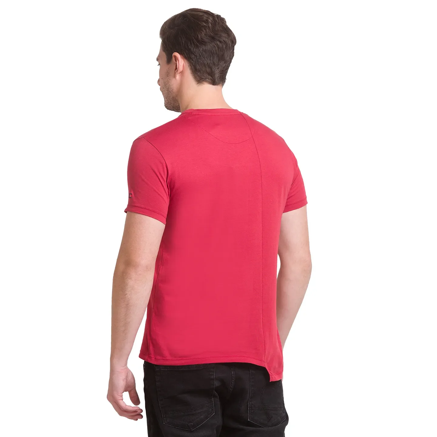 Mineral Red Regular Fit Round Neck Men's T-Shirt by Being Human Clothing - Image 5