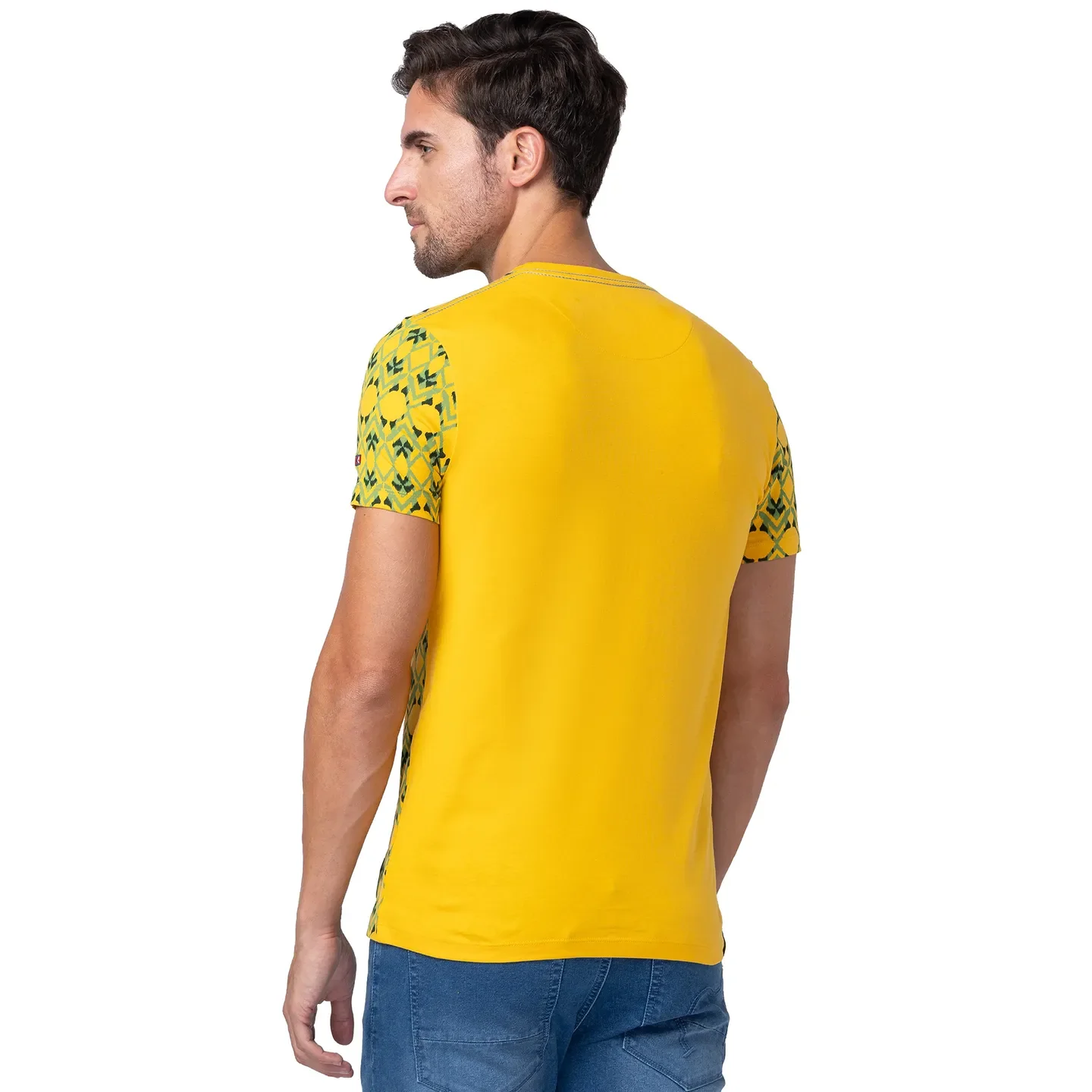 Red Regular Fit Men's Short Sleeves T-Shirt by Being Human Clothing - Image 3