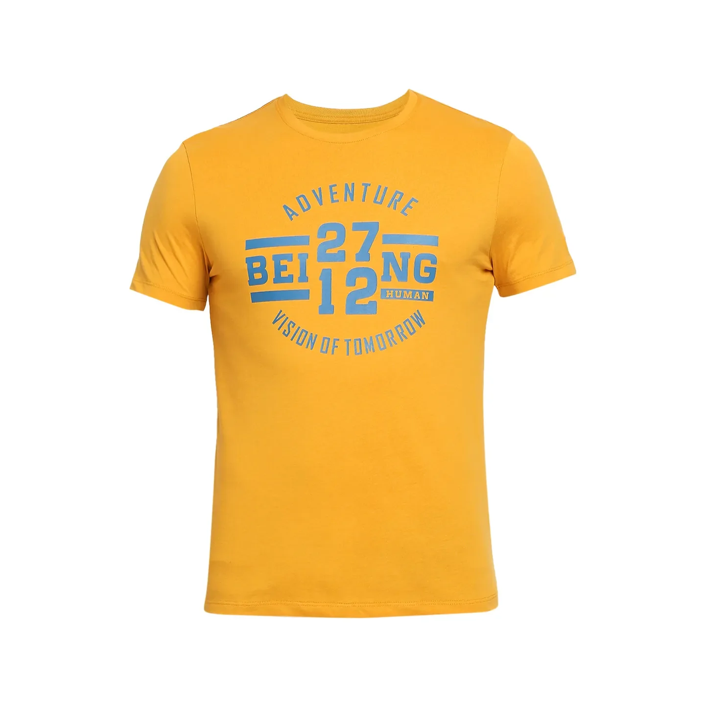 Yellow Regular Fit Men's Short Sleeves T-Shirt by Being Human Clothing - Image 7