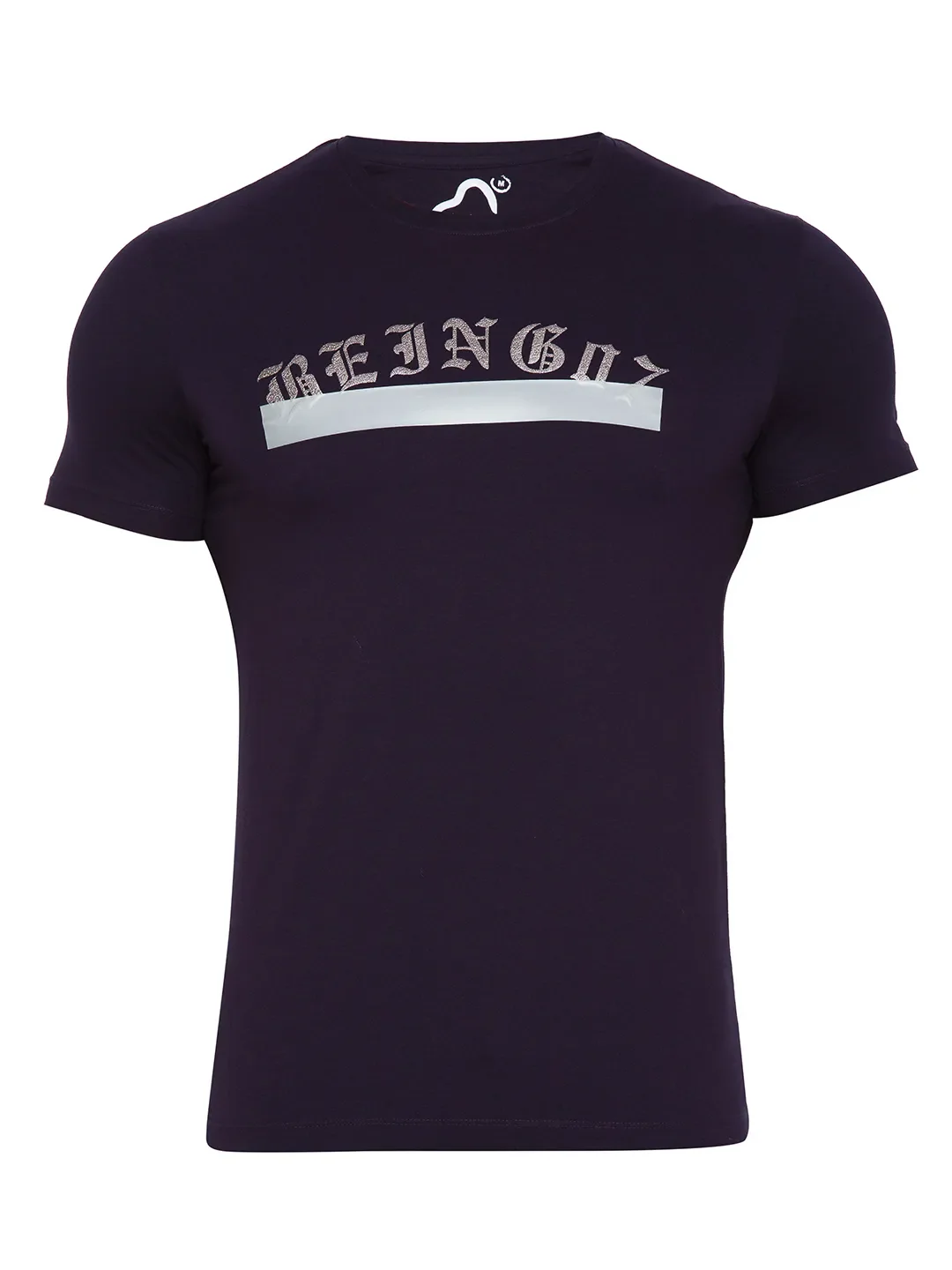 Navy Regular Fit Round Neck Men's T-Shirt by Being Human Clothing - Image 5