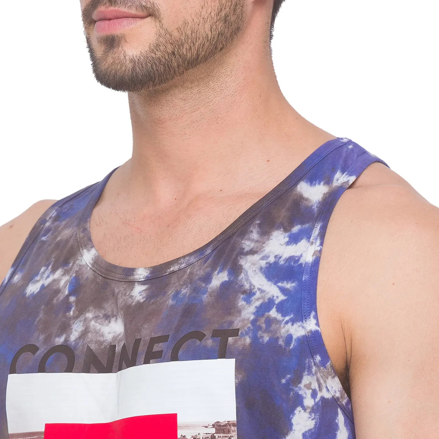 Navy Regular Fit Round Neck Men's T-Shirt by Being Human Clothing - Image 4