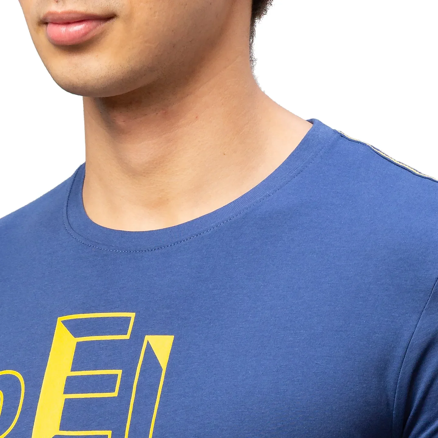 Blue Regular Fit Men's Short Sleeves T-Shirt by Being Human Clothing - Image 5
