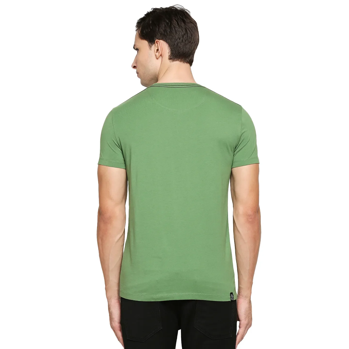 Green Regular Fit Men's Short Sleeves T-Shirt by Being Human Clothing - Image 4