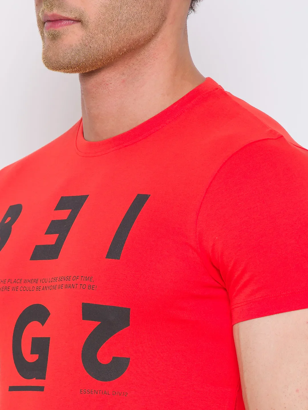 Orange Regular Fit Men's Short Sleeves T-Shirt by Being Human Clothing - Image 5