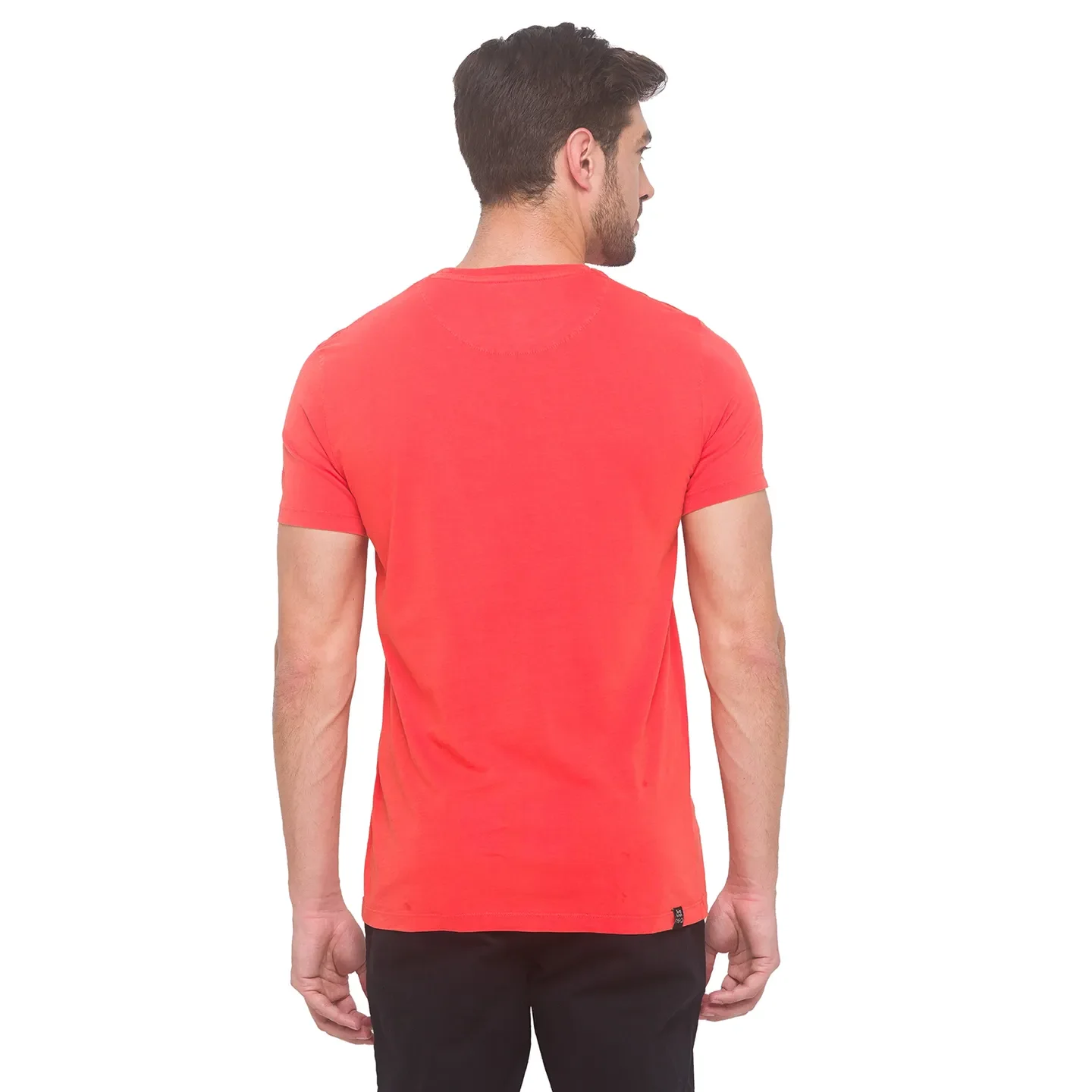 Orange Fista Regular Fit Round Neck Men's T-Shirt by Being Human Clothing - Image 2