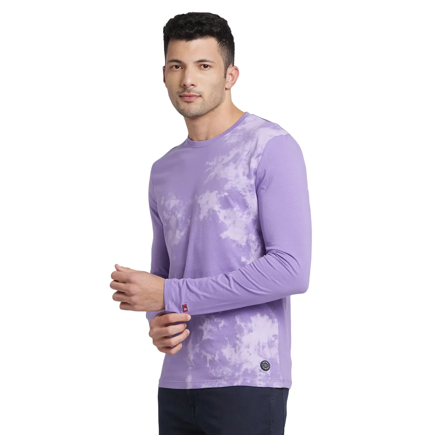 Paisley Purple Regular Fit Round Neck Men's T-Shirt by Being Human Clothing - Image 2