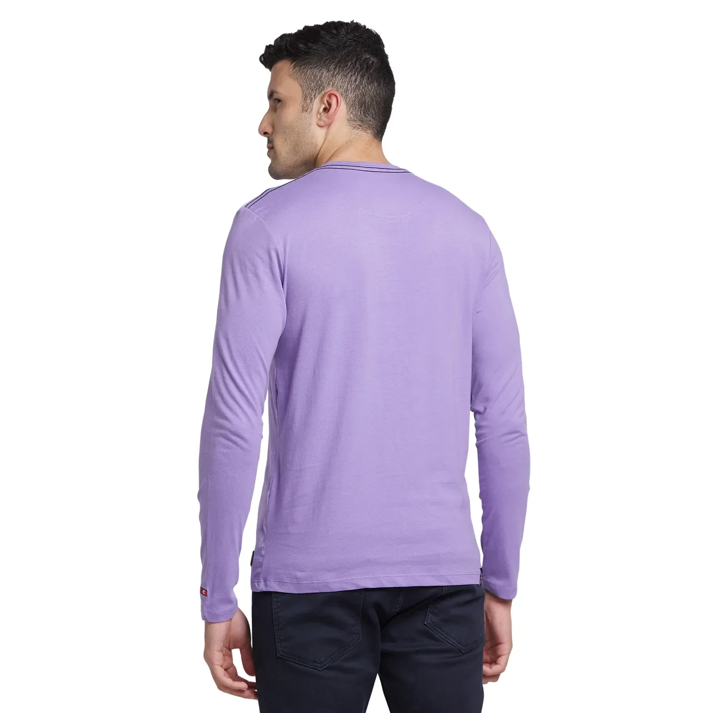 Paisley Purple Regular Fit Round Neck Men's T-Shirt by Being Human Clothing - Image 3