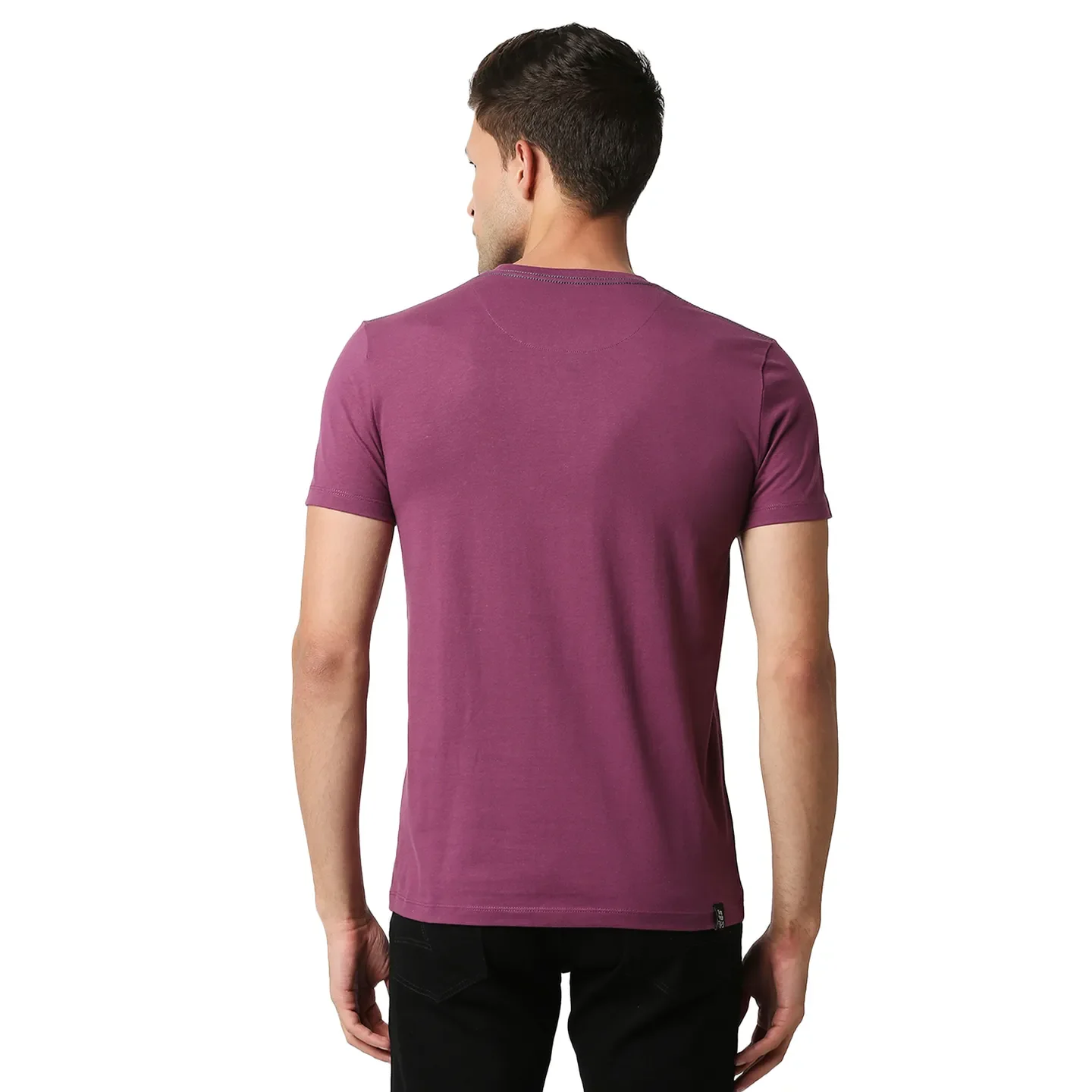 Pink Regular Fit Men's Short Sleeves T-Shirt by Being Human Clothing - Image 3