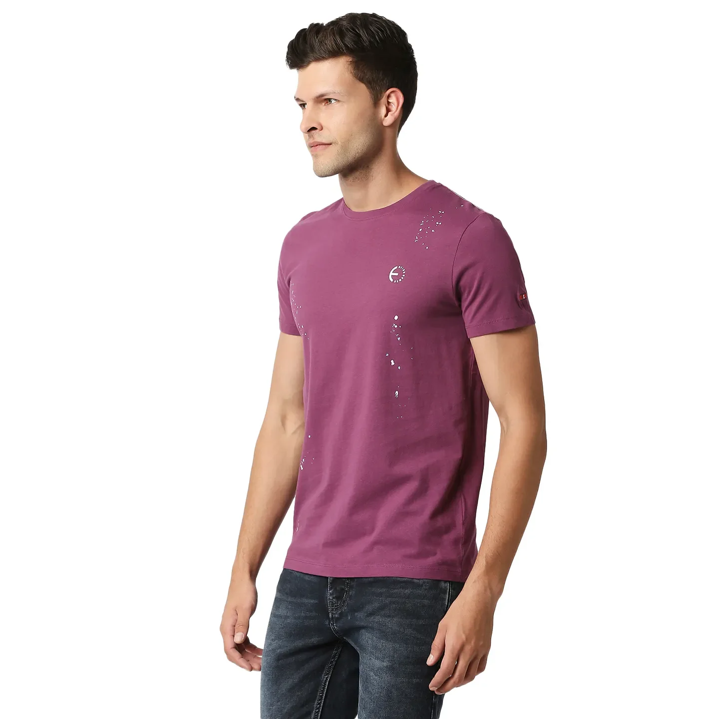 Pink Regular Fit Men's Short Sleeves T-Shirt by Being Human Clothing - Image 2