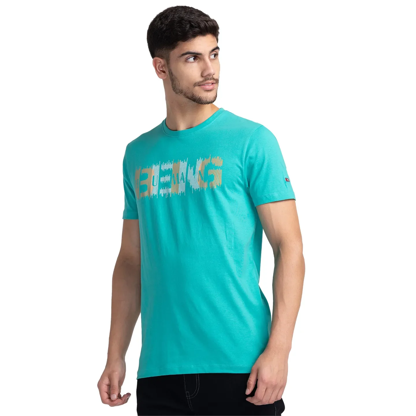 Green Regular Fit Men's Short Sleeves T-Shirt by Being Human Clothing - Image 4