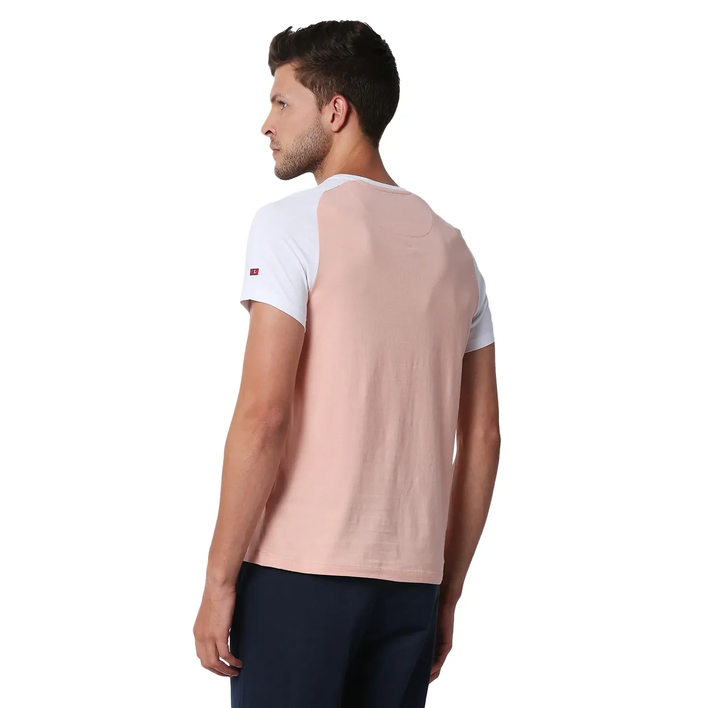 Pink Regular Fit Men's Short Sleeves T-Shirt by Being Human Clothing - Image 4
