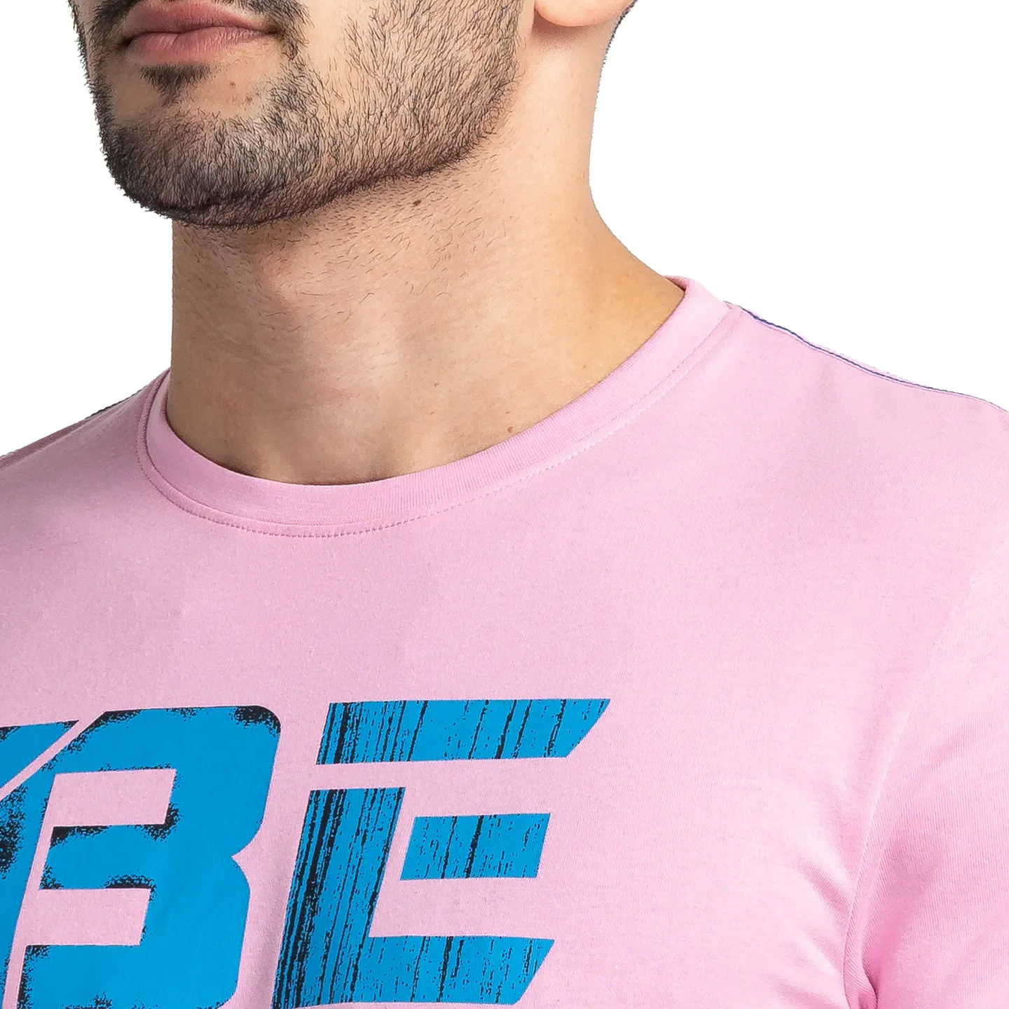 Pink Regular Fit Men's Short Sleeves T-Shirt by Being Human Clothing - Image 5