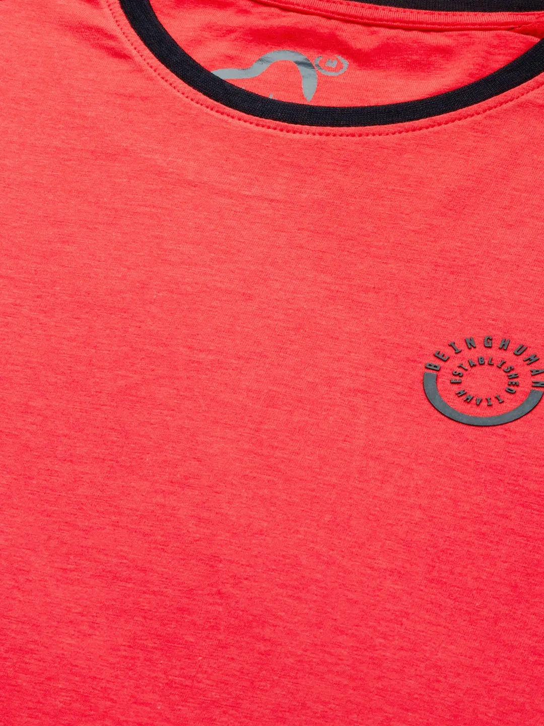 Red Regular Fit Men's Short Sleeves T-Shirt by Being Human Clothing - Image 4