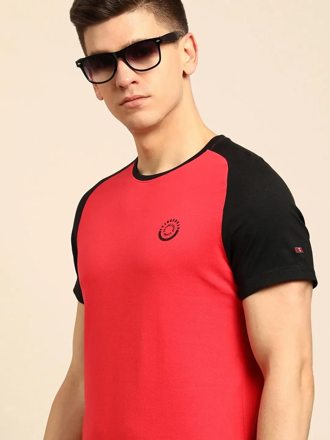 Red Regular Fit Men's Short Sleeves T-Shirt by Being Human Clothing - Image 5