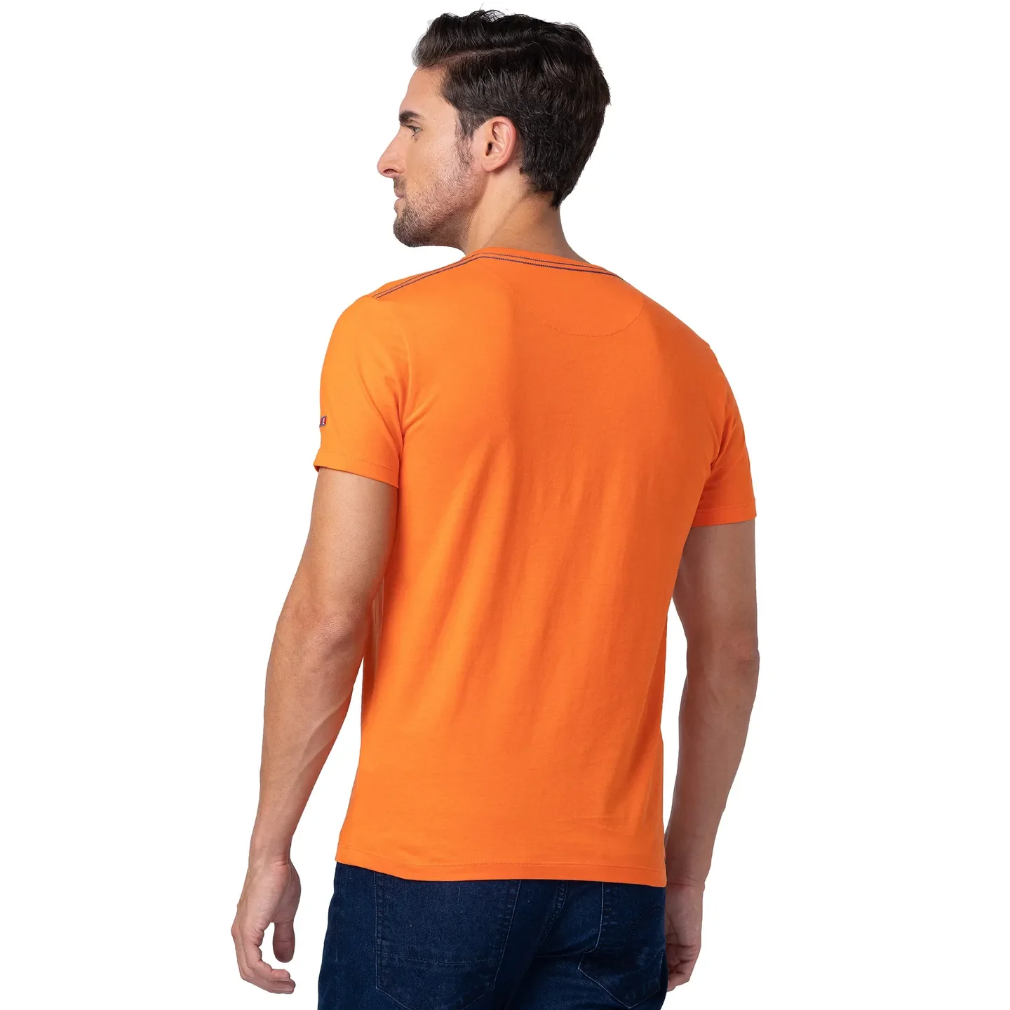 Red Regular Fit Men's Short Sleeves T-Shirt by Being Human Clothing - Image 3