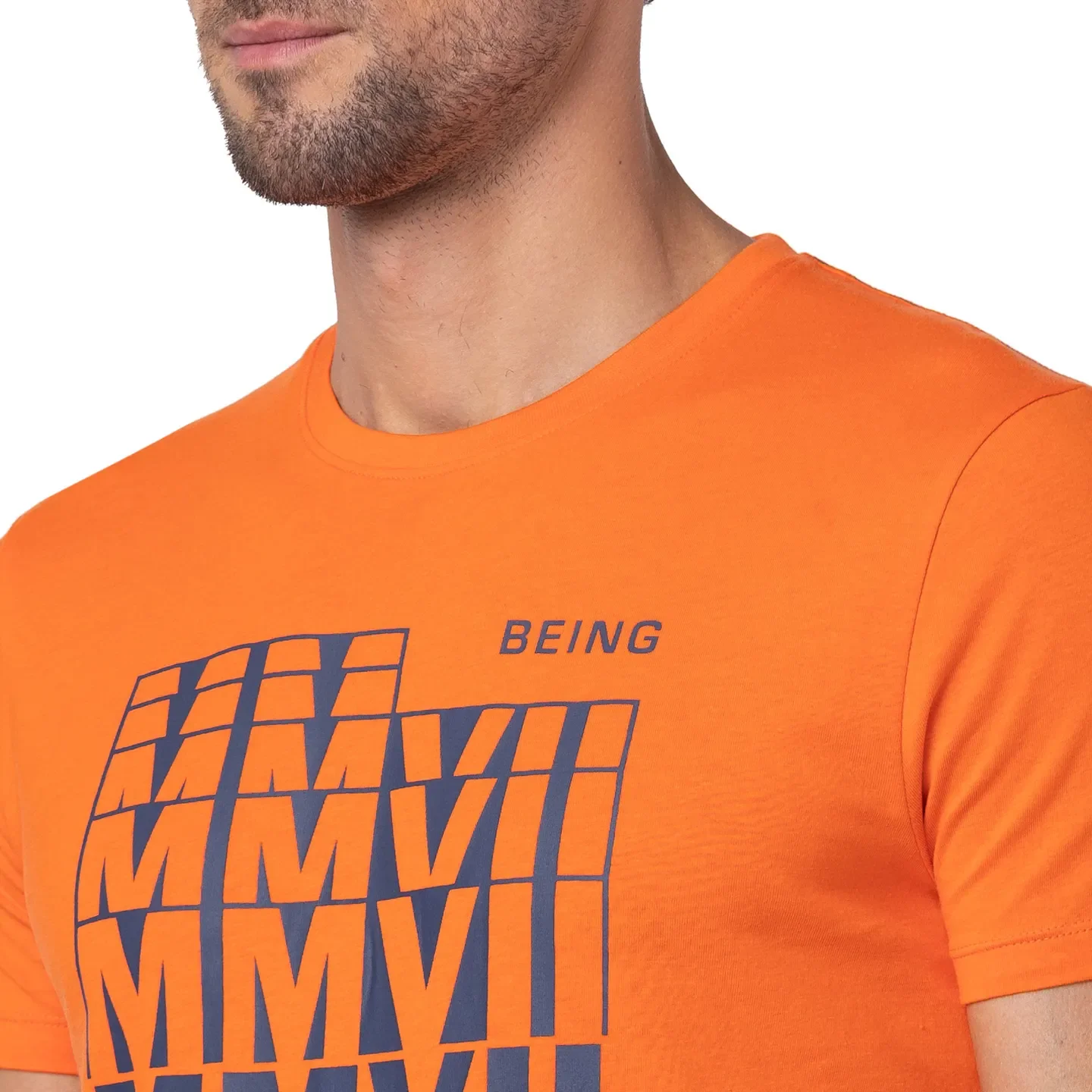 Red Regular Fit Men's Short Sleeves T-Shirt by Being Human Clothing - Image 4