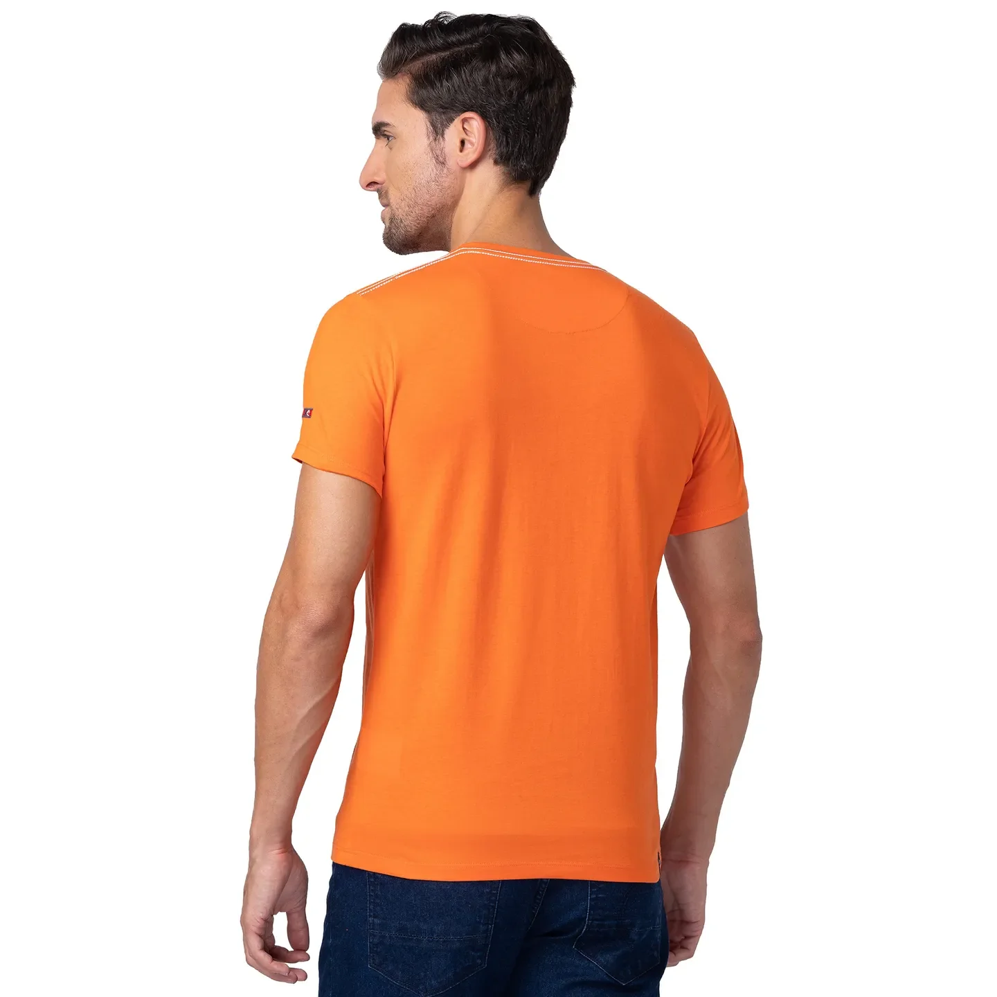 Red Regular Fit Men's Short Sleeves T-Shirt by Being Human Clothing - Image 3