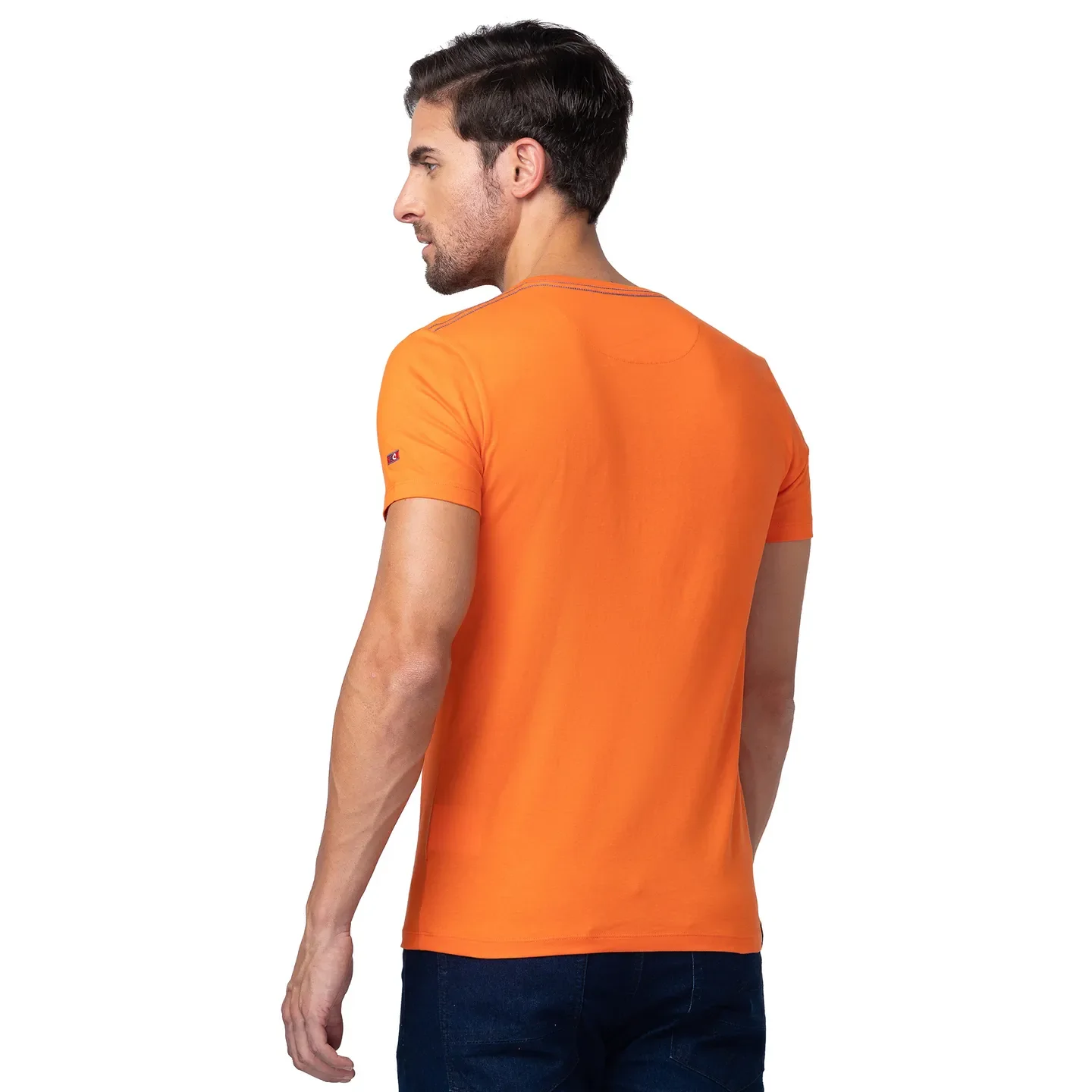 Red Regular Fit Men's Short Sleeves T-Shirt by Being Human Clothing - Image 3