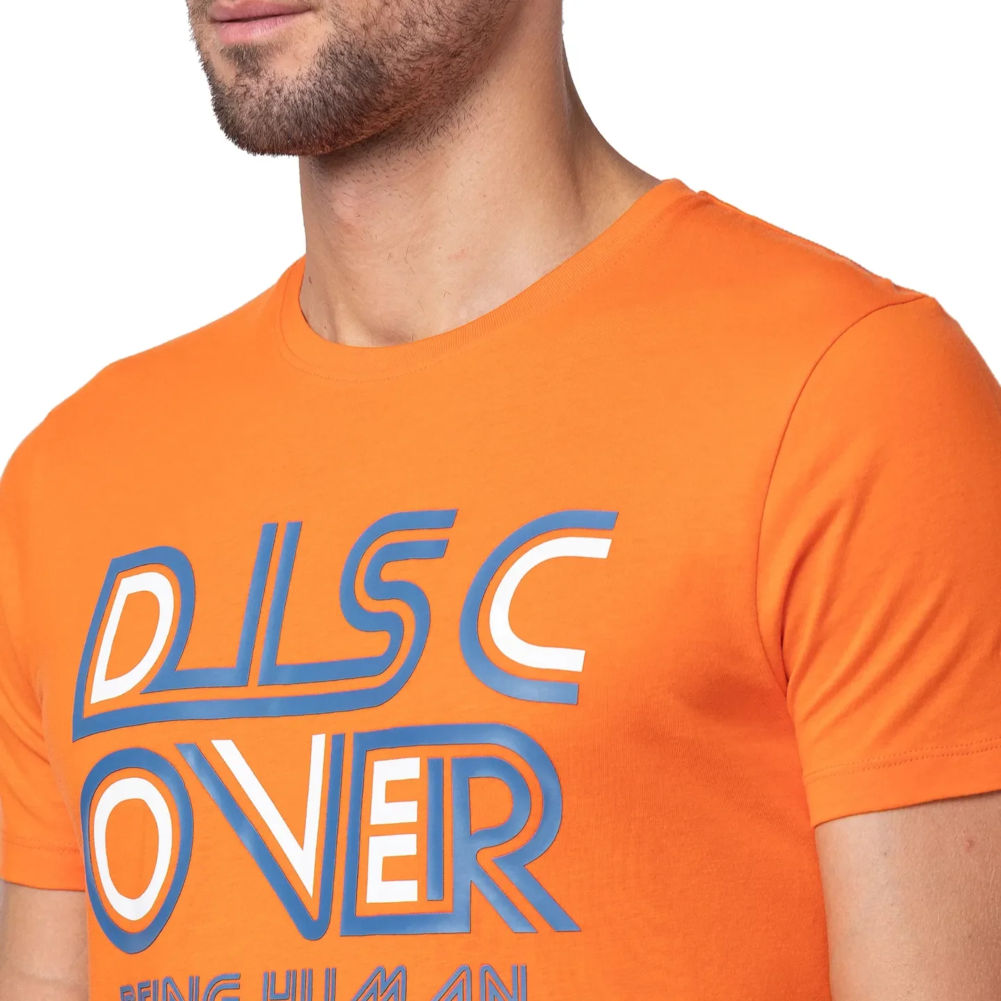 Red Regular Fit Men's Short Sleeves T-Shirt by Being Human Clothing - Image 5