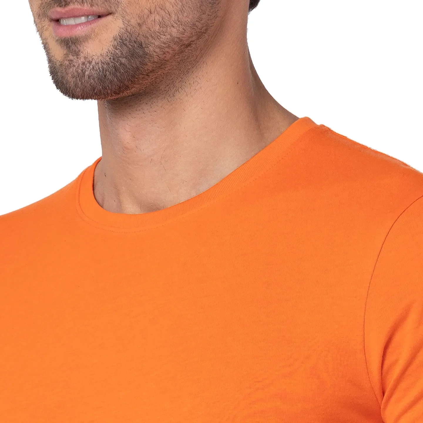 Red Orange Regular Fit Round Neck Men's T-Shirt by Being Human Clothing - Image 5