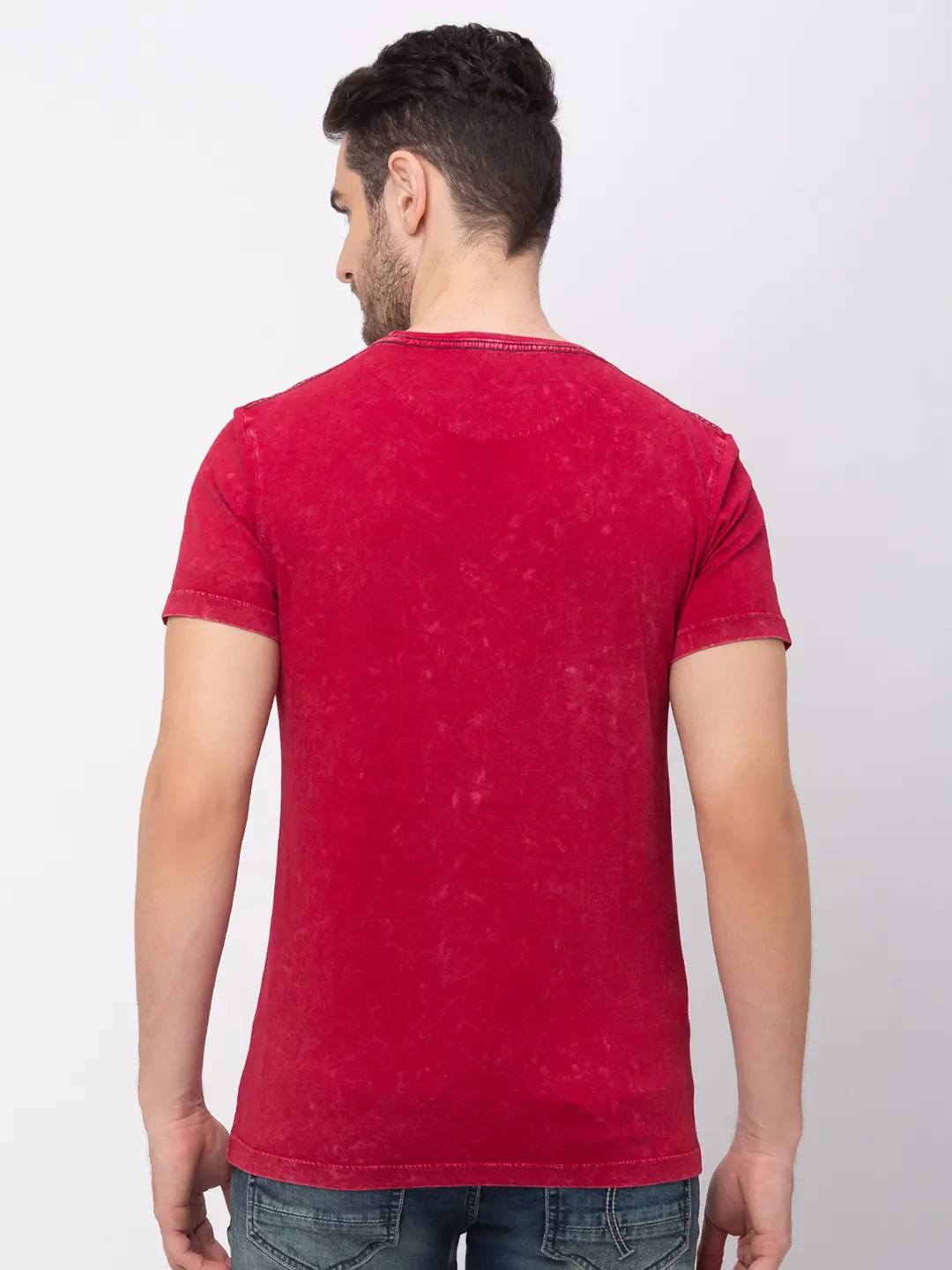 Rio Red Regular Fit Round Neck Men's T-Shirt by Being Human Clothing - Image 6