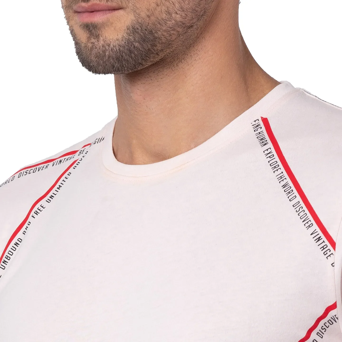 Rose Water Regular Fit Round Neck Men's T-Shirt by Being Human Clothing - Image 4