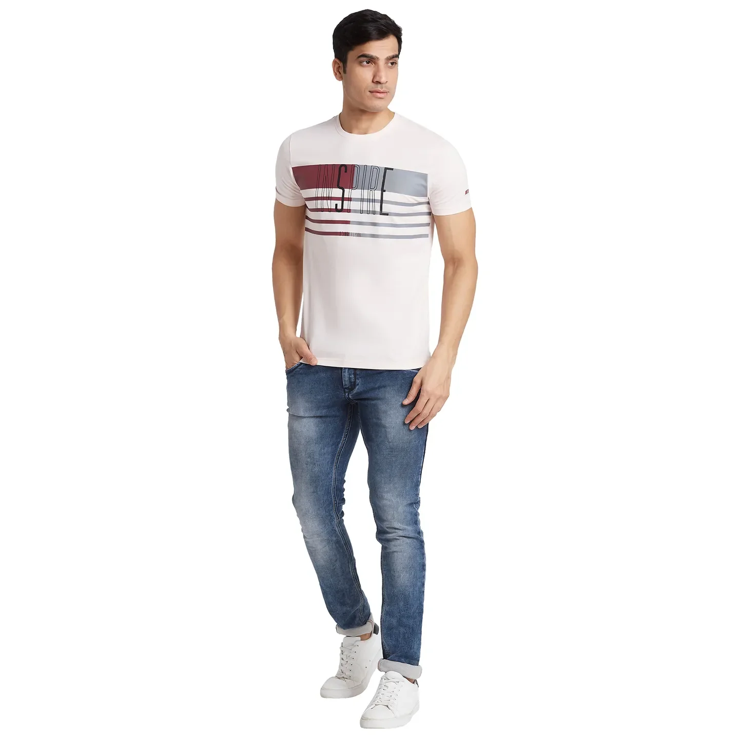 Rose Water Regular Fit Round Neck Men's T-Shirt by Being Human Clothing - Image 5