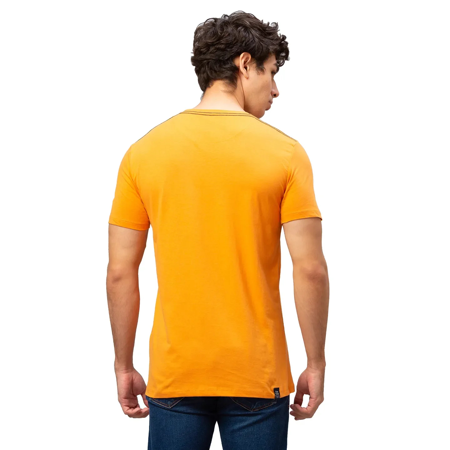 Brown Regular Fit Men's Short Sleeves T-Shirt by Being Human Clothing - Image 3