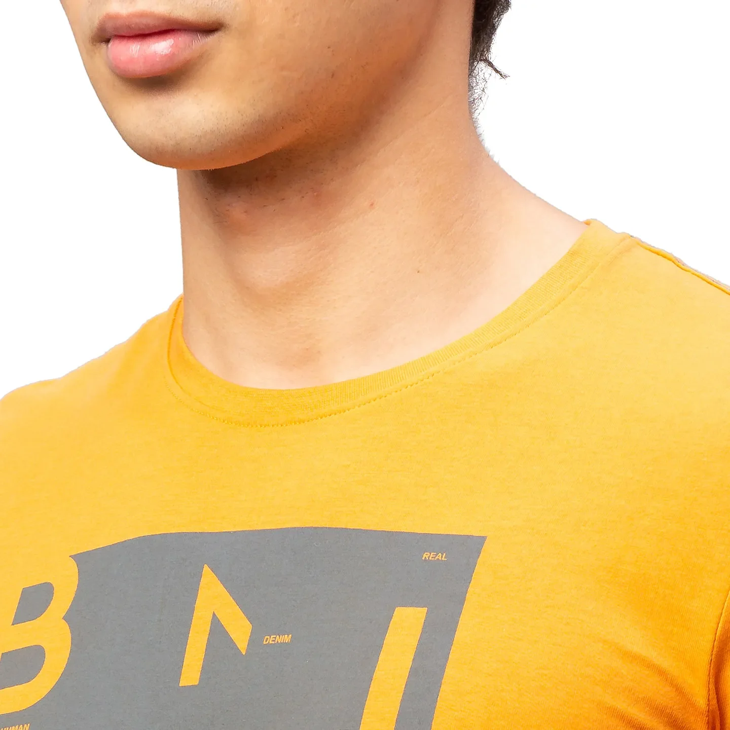 Brown Regular Fit Men's Short Sleeves T-Shirt by Being Human Clothing - Image 5