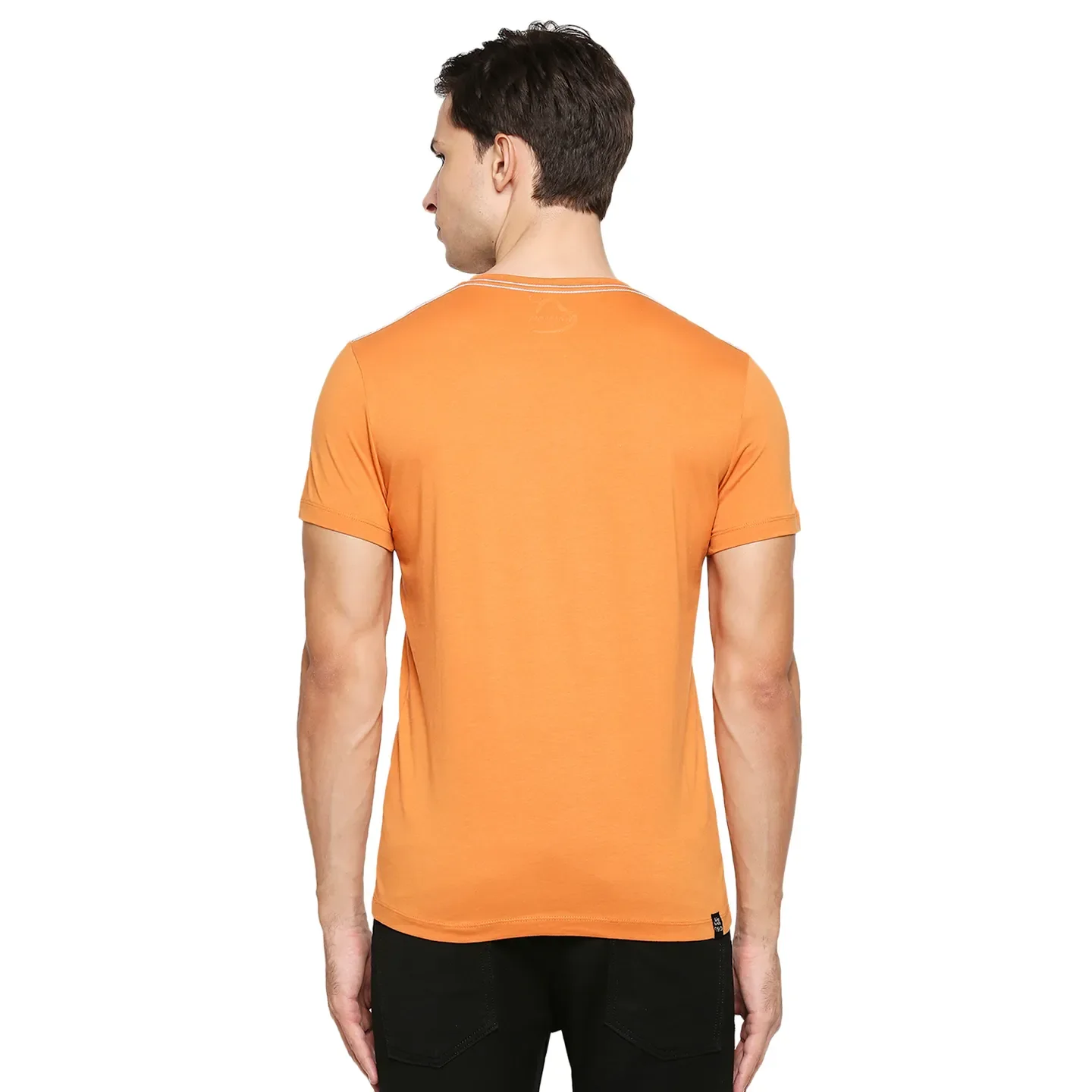 Brown Regular Fit Men's Short Sleeves T-Shirt by Being Human Clothing - Image 4