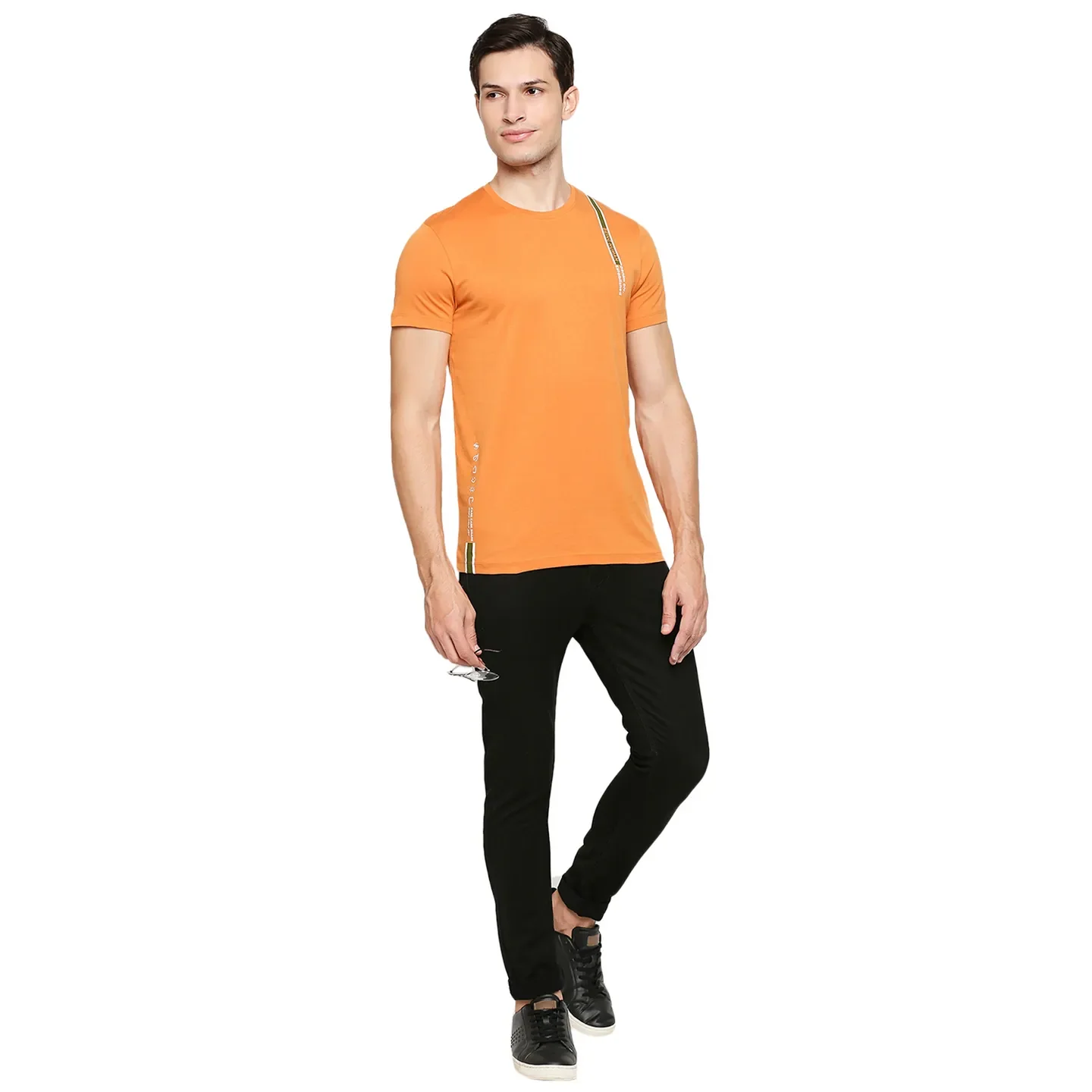Brown Regular Fit Men's Short Sleeves T-Shirt by Being Human Clothing - Image 6