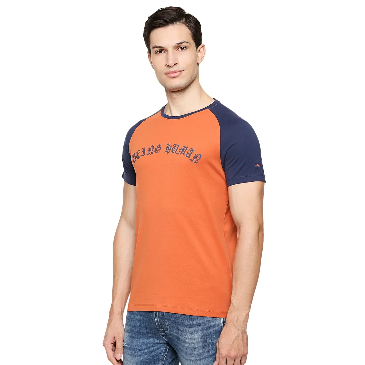 Rust Regular Fit Round Neck Men's T-Shirt by Being Human Clothing - Image 2
