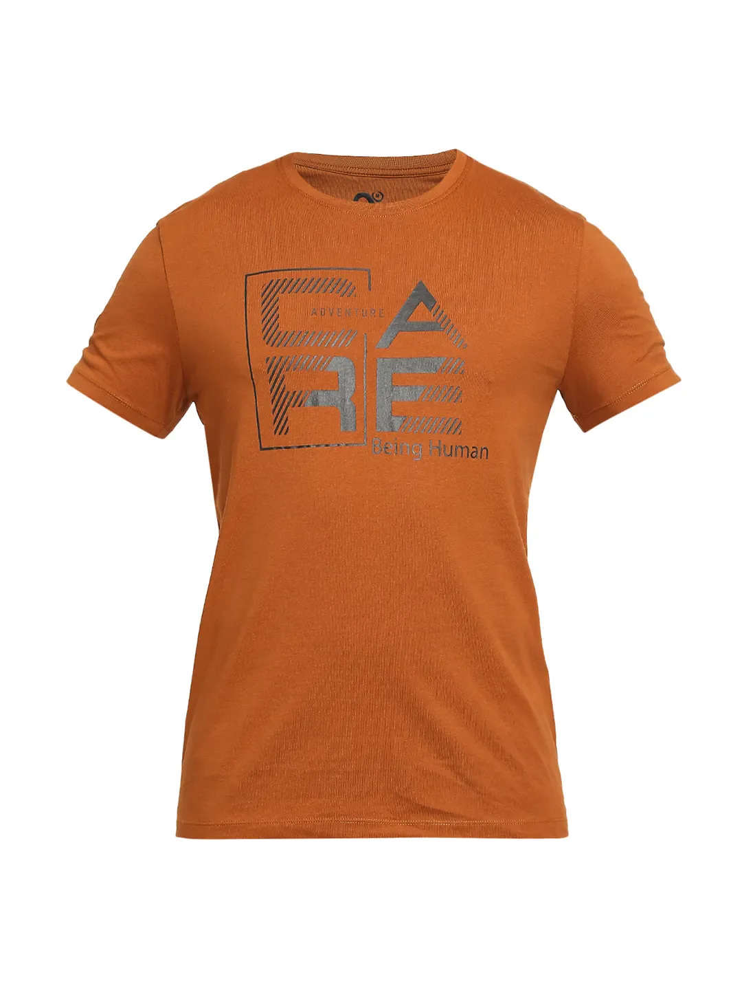Brown Regular Fit Men's Short Sleeves T-Shirt by Being Human Clothing - Image 7