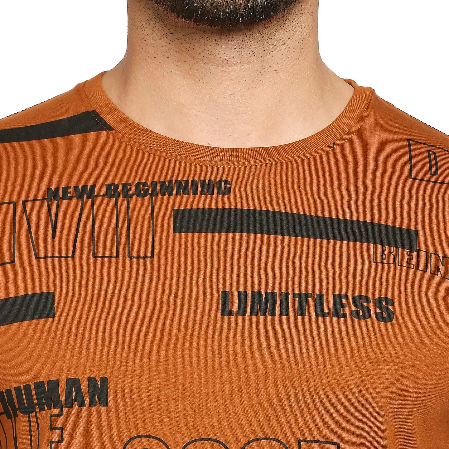 Brown Regular Fit Men's Short Sleeves T-Shirt by Being Human Clothing - Image 10