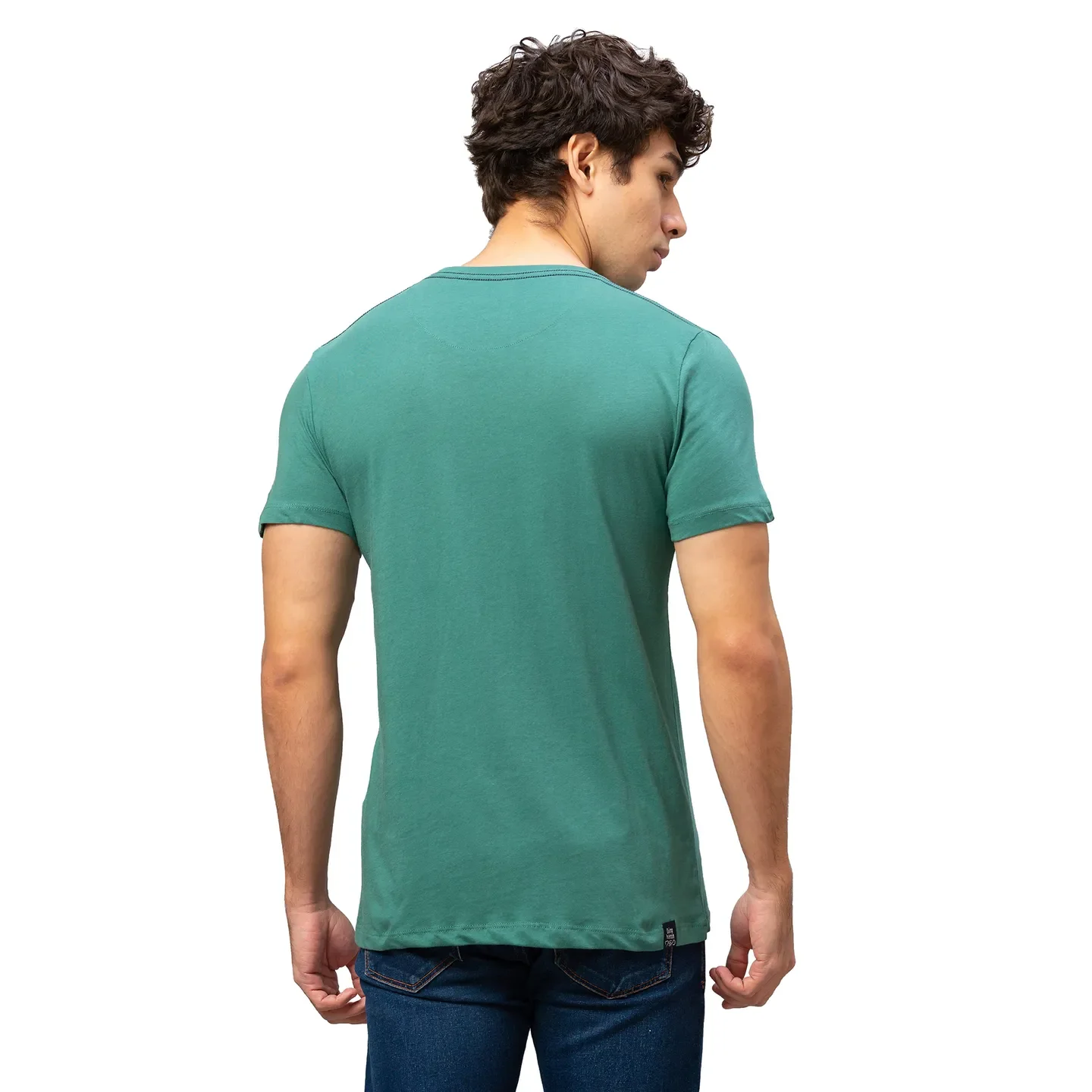 Pink Regular Fit Men's Short Sleeves T-Shirt by Being Human Clothing - Image 3