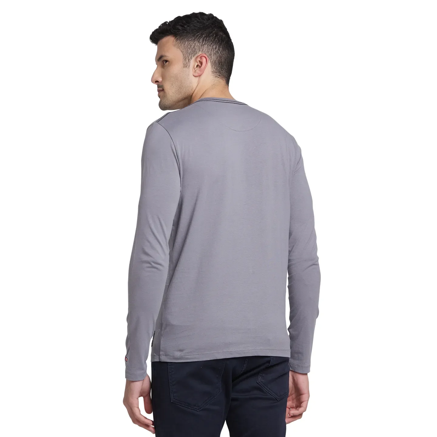 Smoked Pearl Regular Fit Round Neck Men's T-Shirt by Being Human Clothing - Image 3