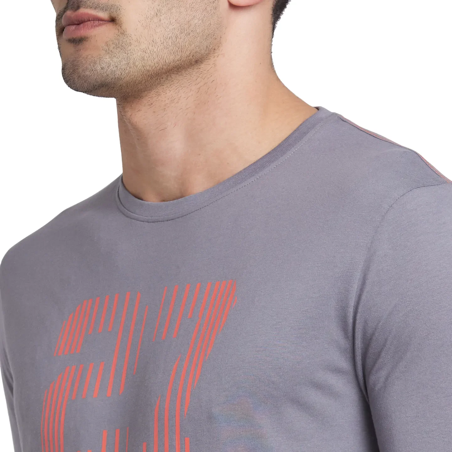 Grey Regular Fit Men's Long Sleeves T-Shirt by Being Human Clothing - Image 4