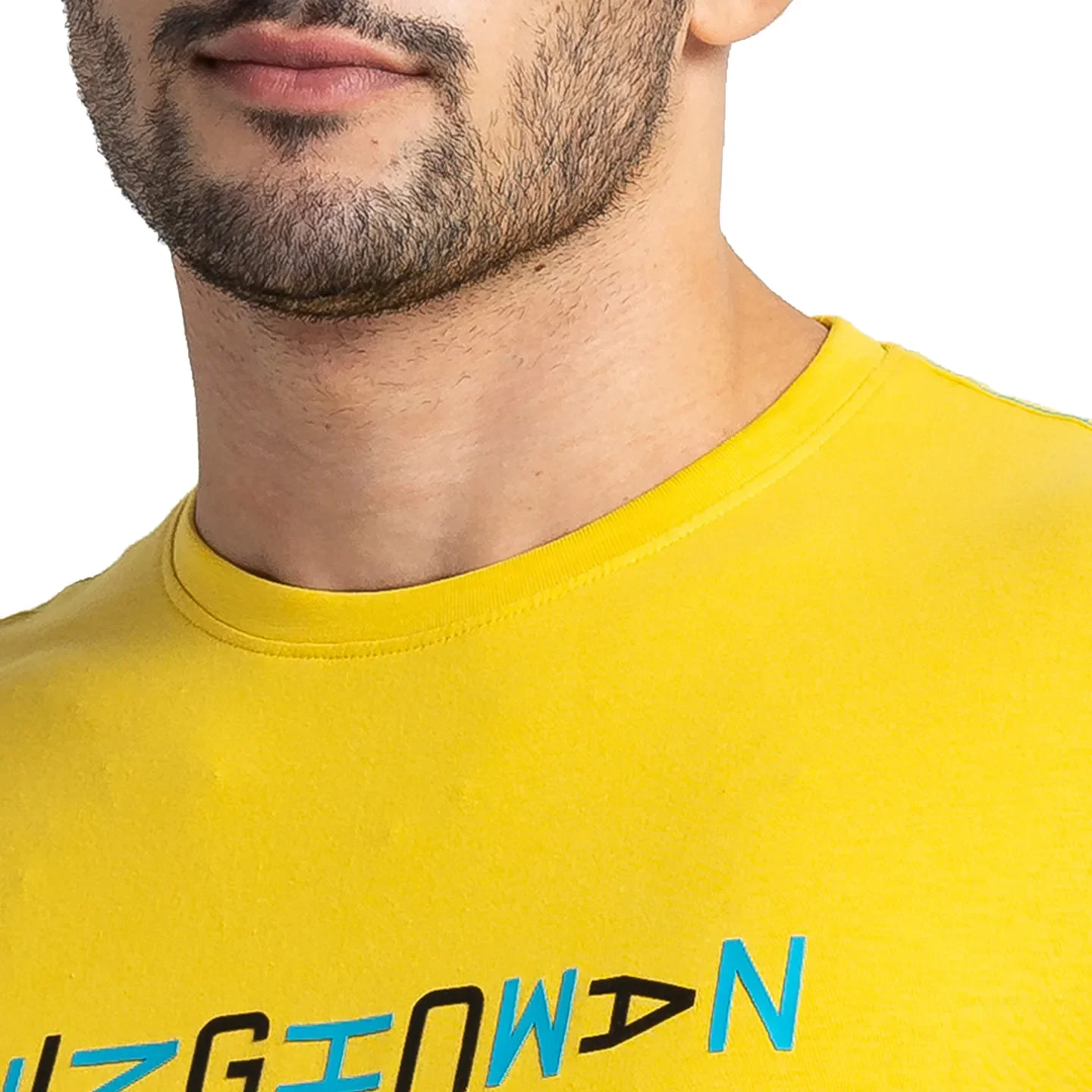 Yellow Regular Fit Men's Short Sleeves T-Shirt by Being Human Clothing - Image 5