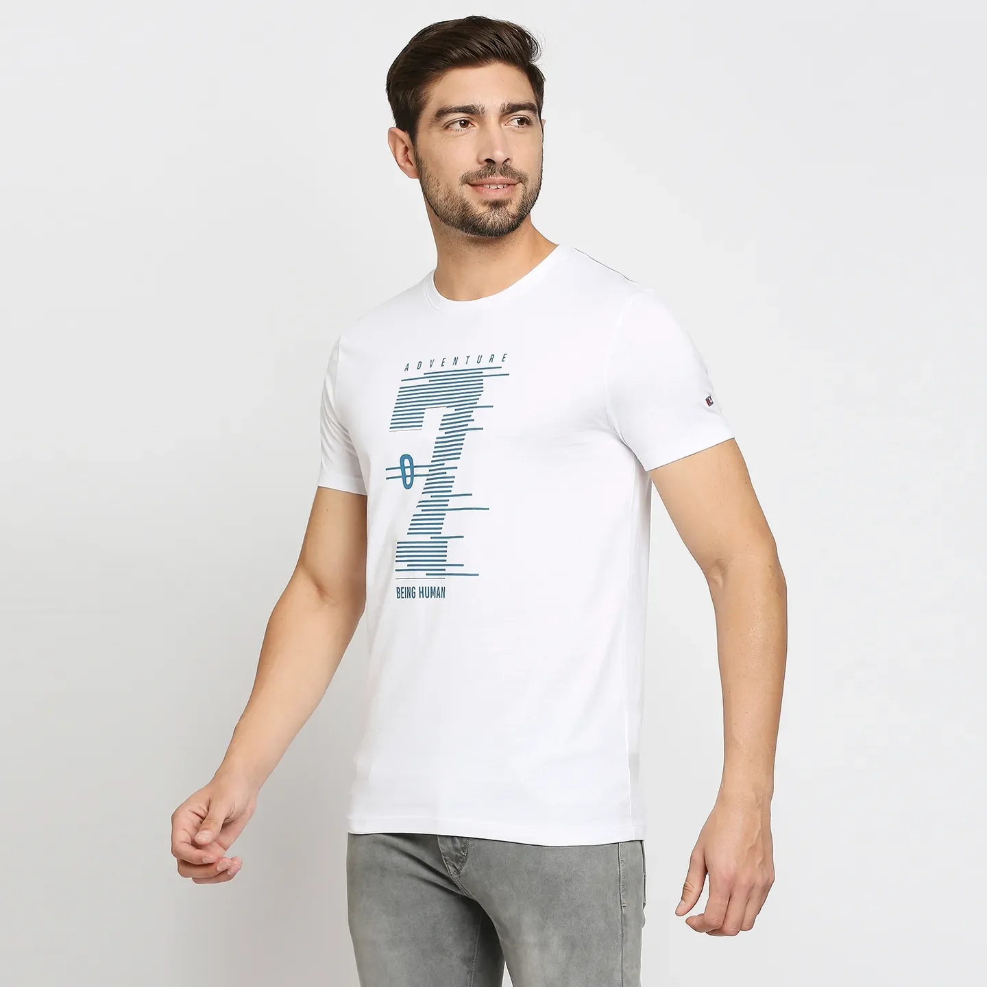 Red Regular Fit Men's Short Sleeves T-Shirt by Being Human Clothing - Image 5