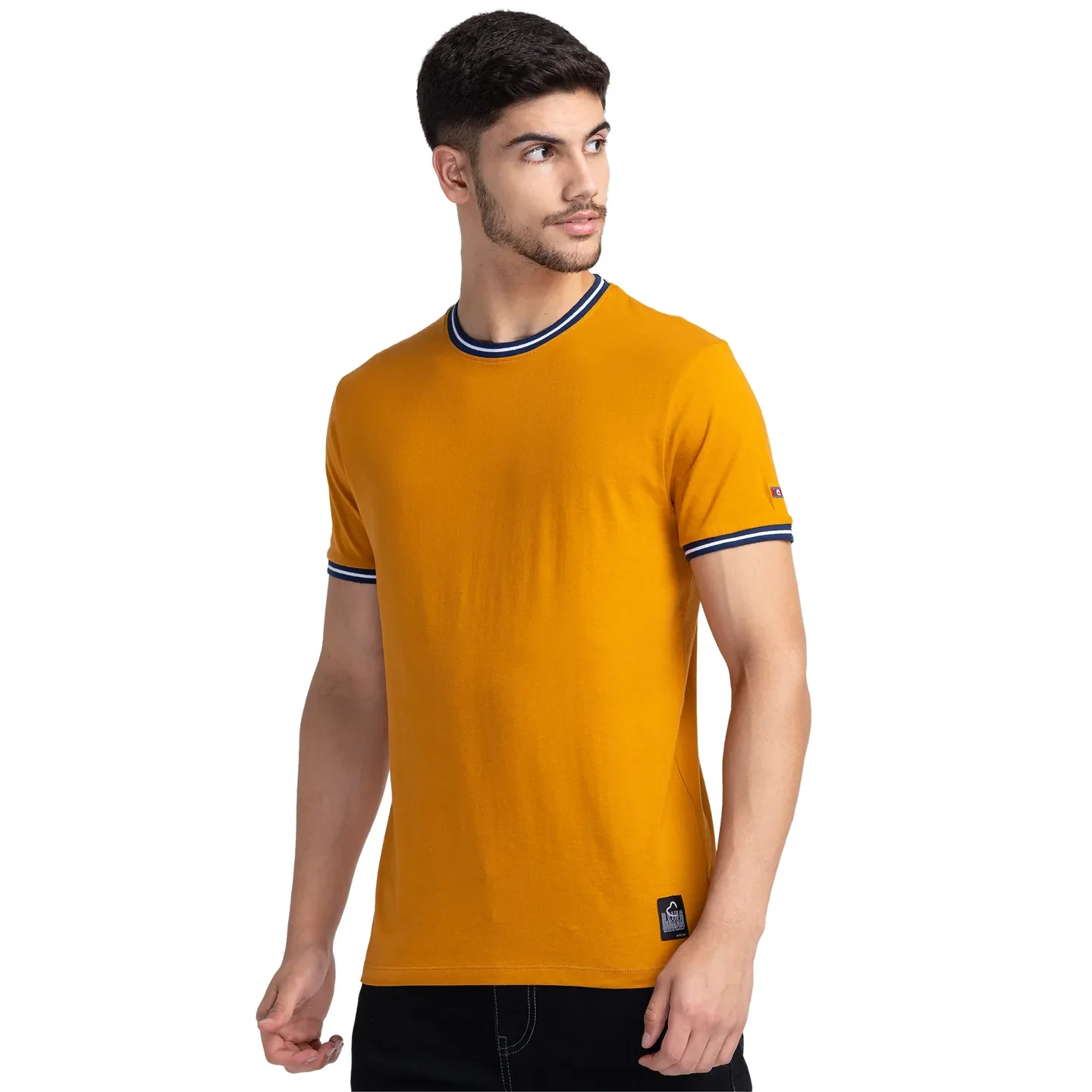 Orange Regular Fit Men's Short Sleeves T-Shirt by Being Human Clothing - Image 4