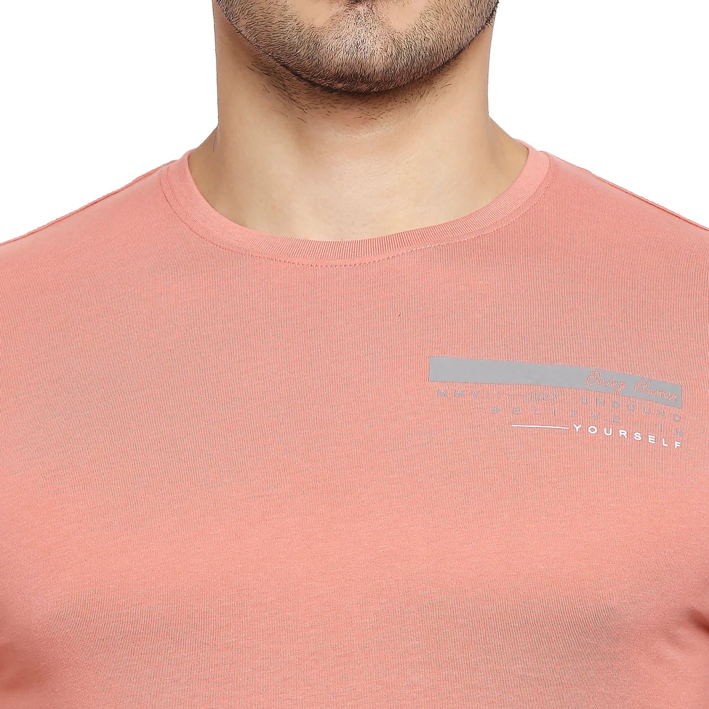 Red Regular Fit Men's Short Sleeves T-Shirt by Being Human Clothing - Image 2