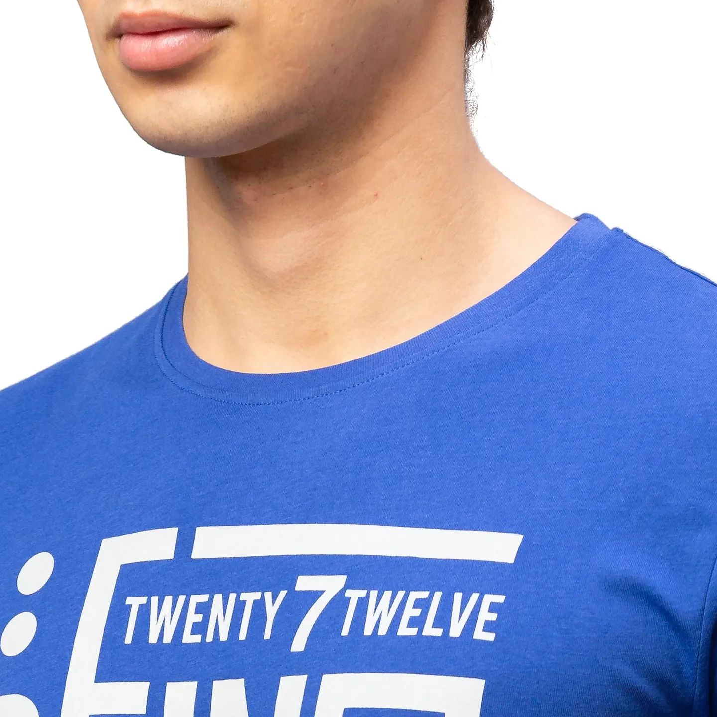 Blue Regular Fit Men's Short Sleeves T-Shirt by Being Human Clothing - Image 4