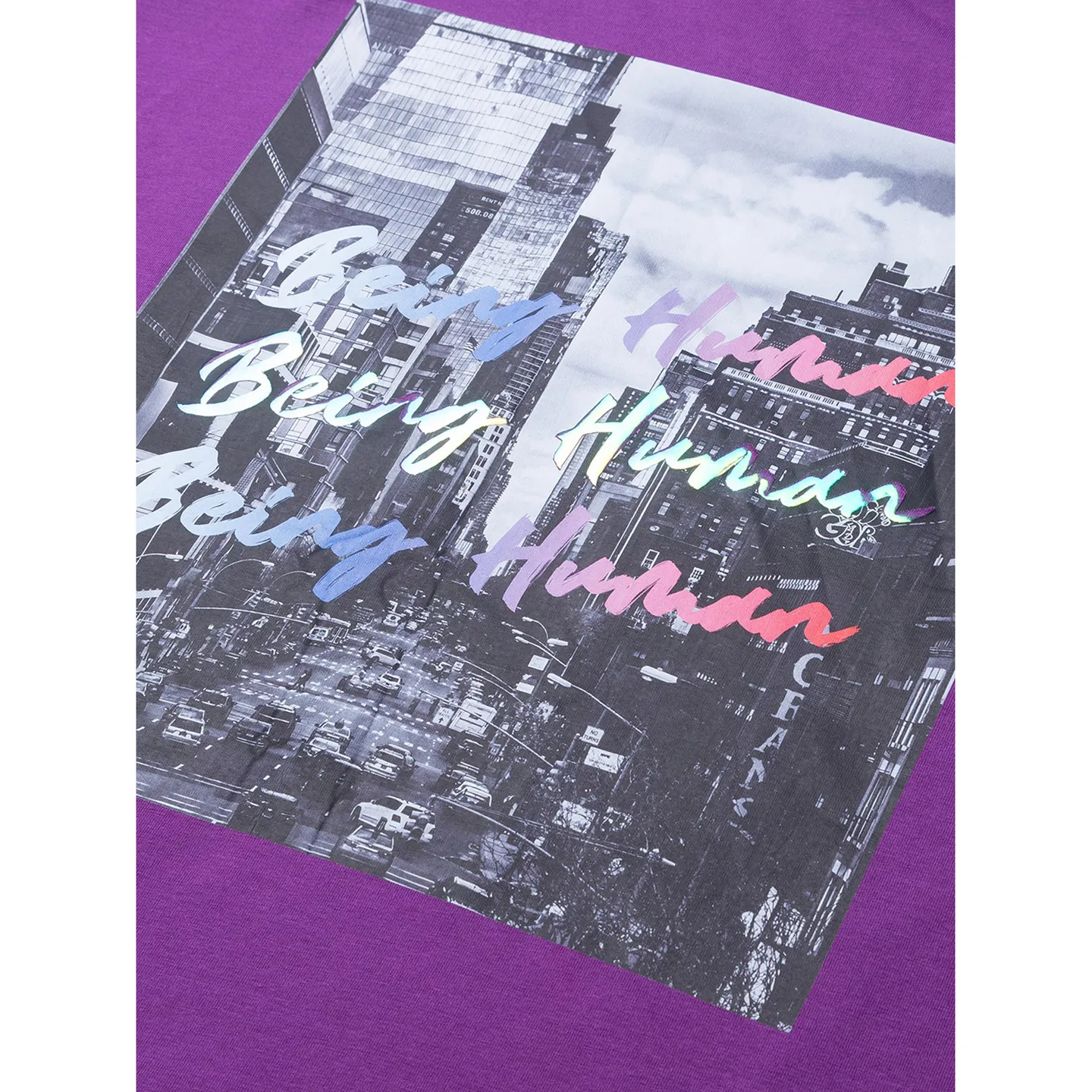 Violet Regular Fit Round Neck Men's T-Shirt by Being Human Clothing - Image 5