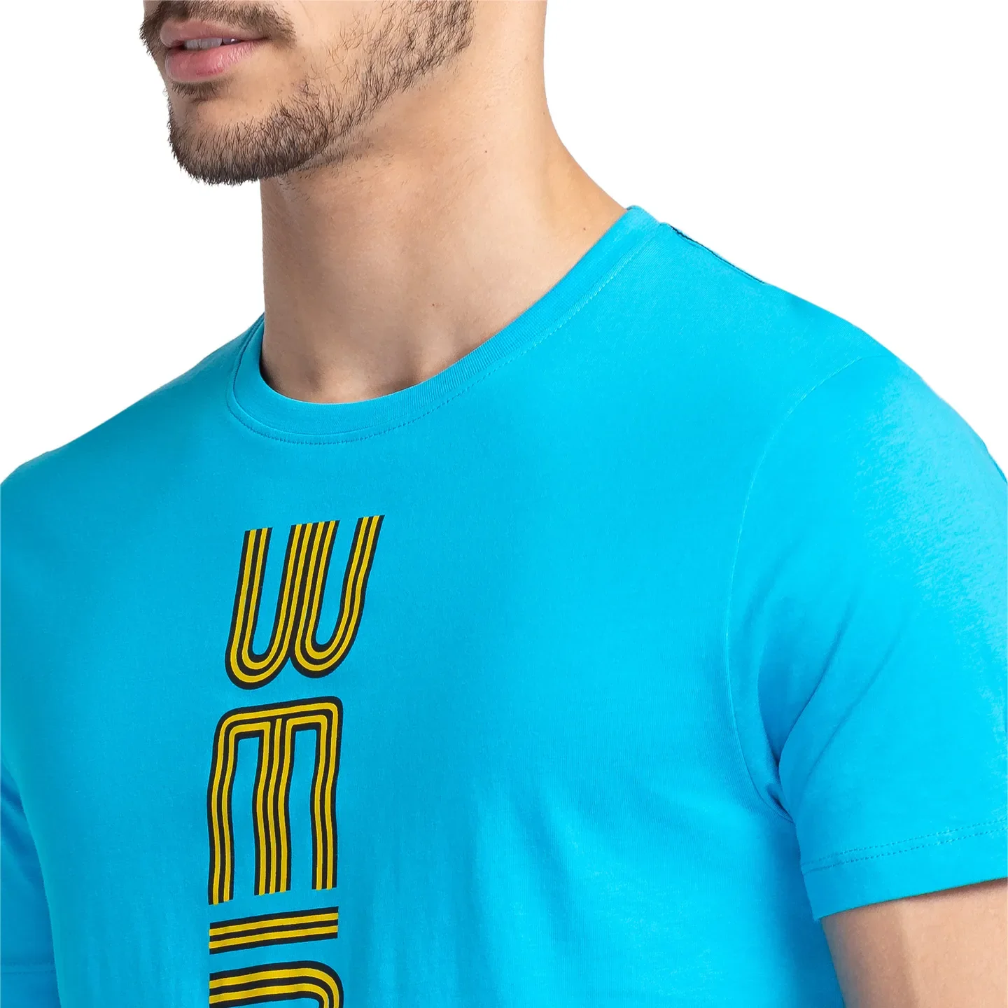 Blue Regular Fit Men's Short Sleeves T-Shirt by Being Human Clothing - Image 5